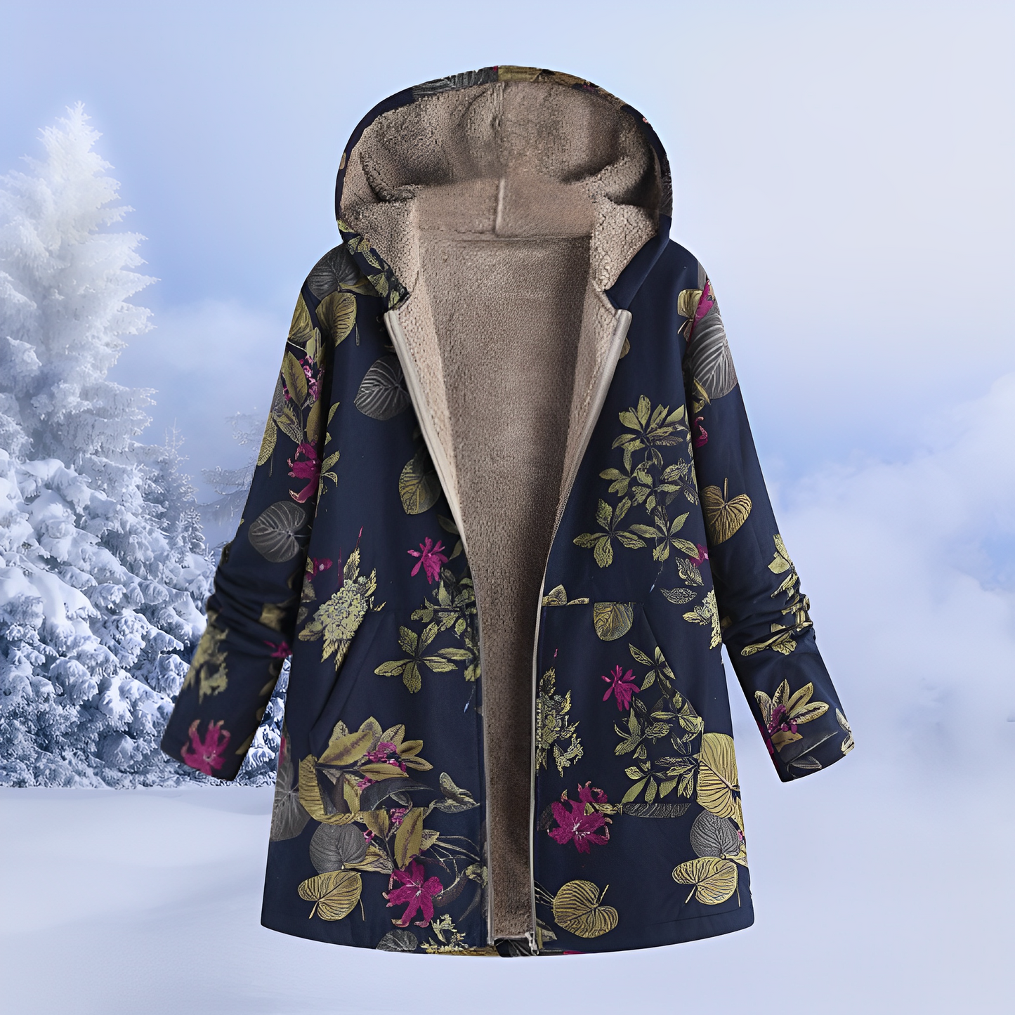 FluffCoat – Bunte Winterjacke