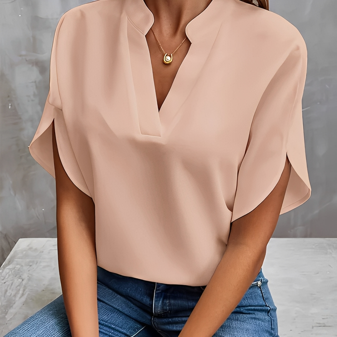Alicie - Elegante Bluse mit V-Ausschnitt für Damen