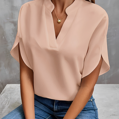 Alicie - Elegante Bluse mit V-Ausschnitt für Damen