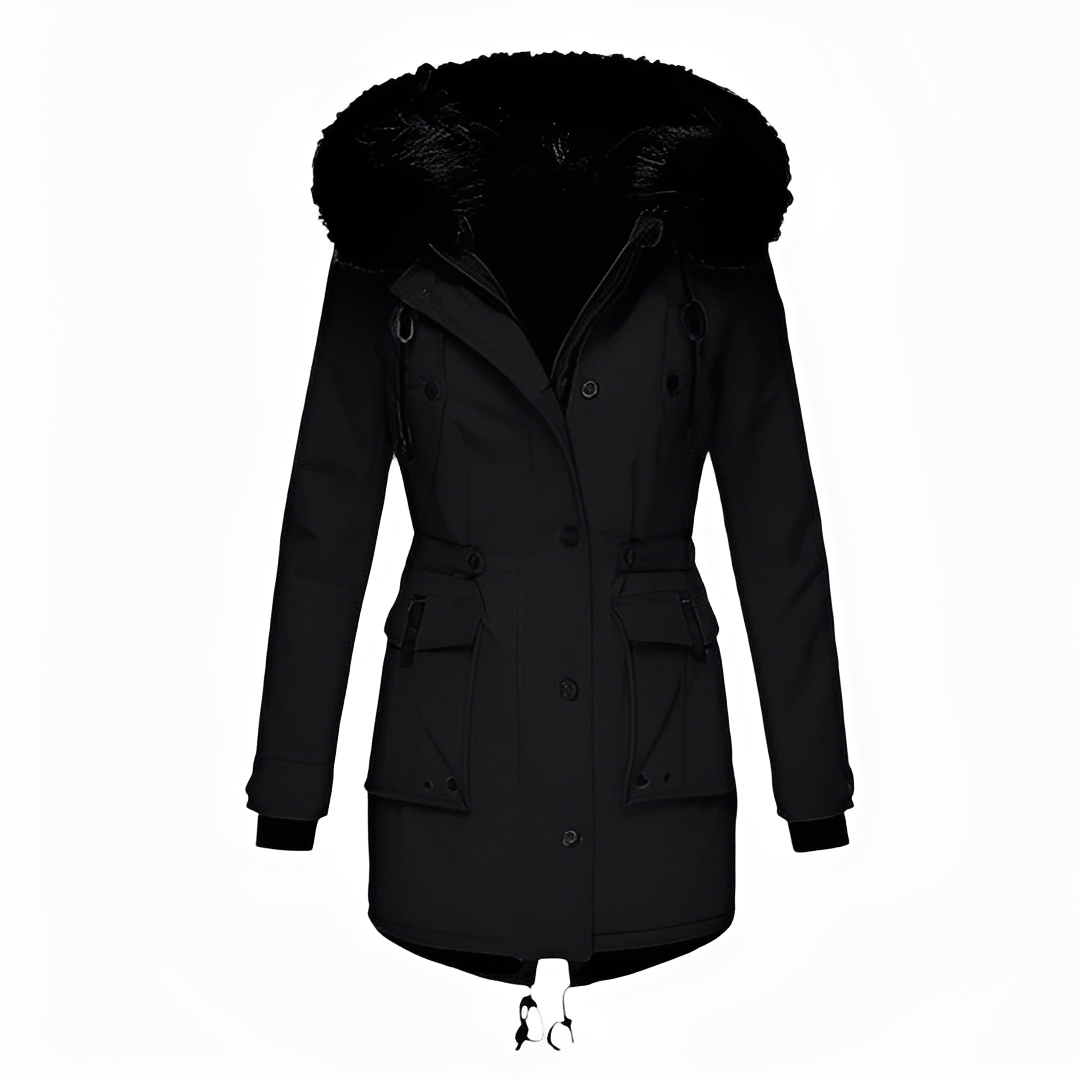 Mathurine - Women's Winter Coat with Hood