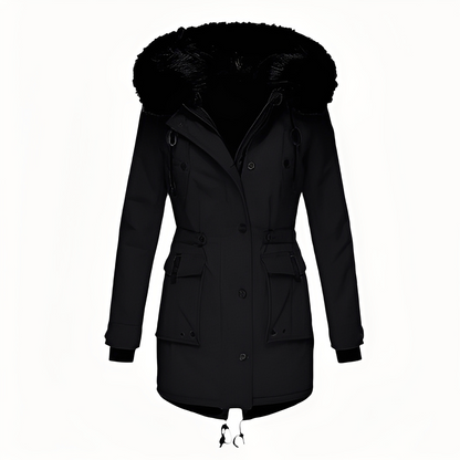Mathurine - Women's Winter Coat with Hood