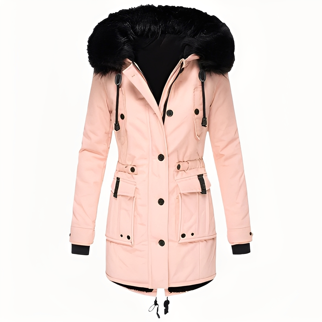 Mathurine - Women's Winter Coat with Hood