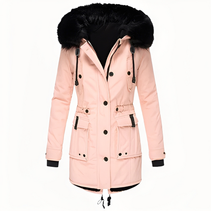 Mathurine - Women's Winter Coat with Hood