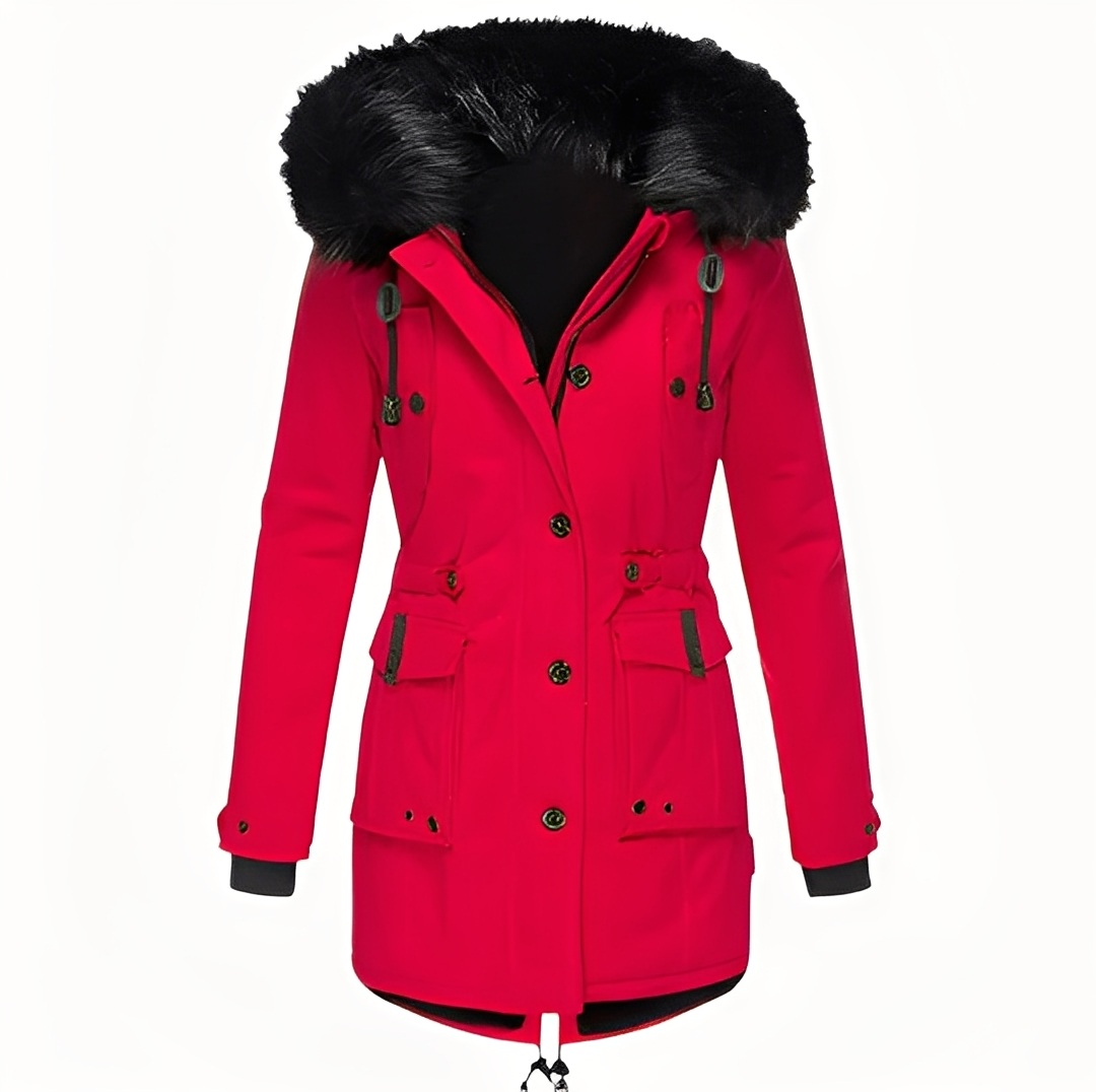 Mathurine - Women's Winter Coat with Hood