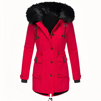 Mathurine - Women's Winter Coat with Hood