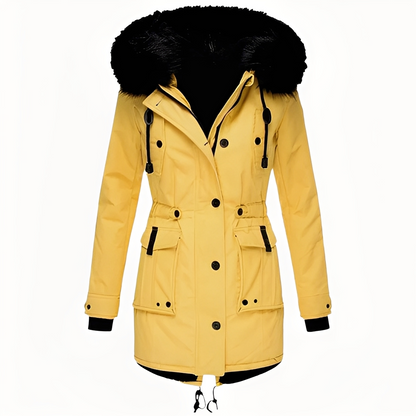 Mathurine - Women's Winter Coat with Hood