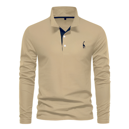 Antoine - Langarm-Polo für Herren