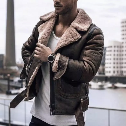 Dominic – Winter leather jacket for men