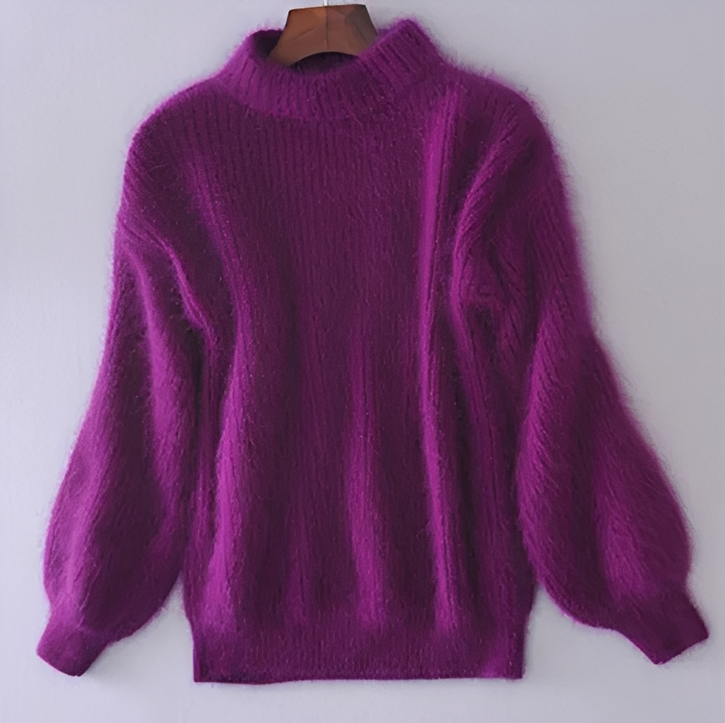 Brenda – Vintage Pullover im Angora-Stil