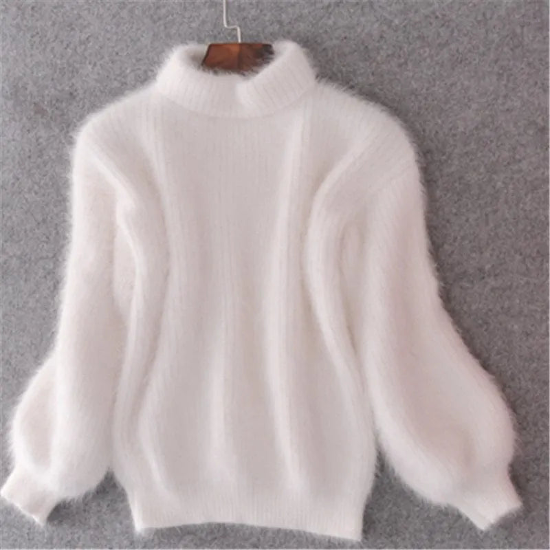 Brenda – Vintage Pullover im Angora-Stil
