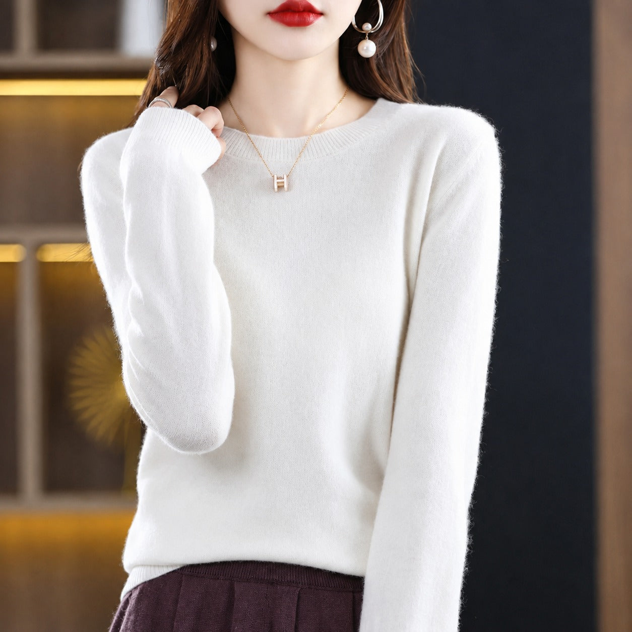 Erica - Komfortabler Damenpullover mit Rundhalsausschnitt