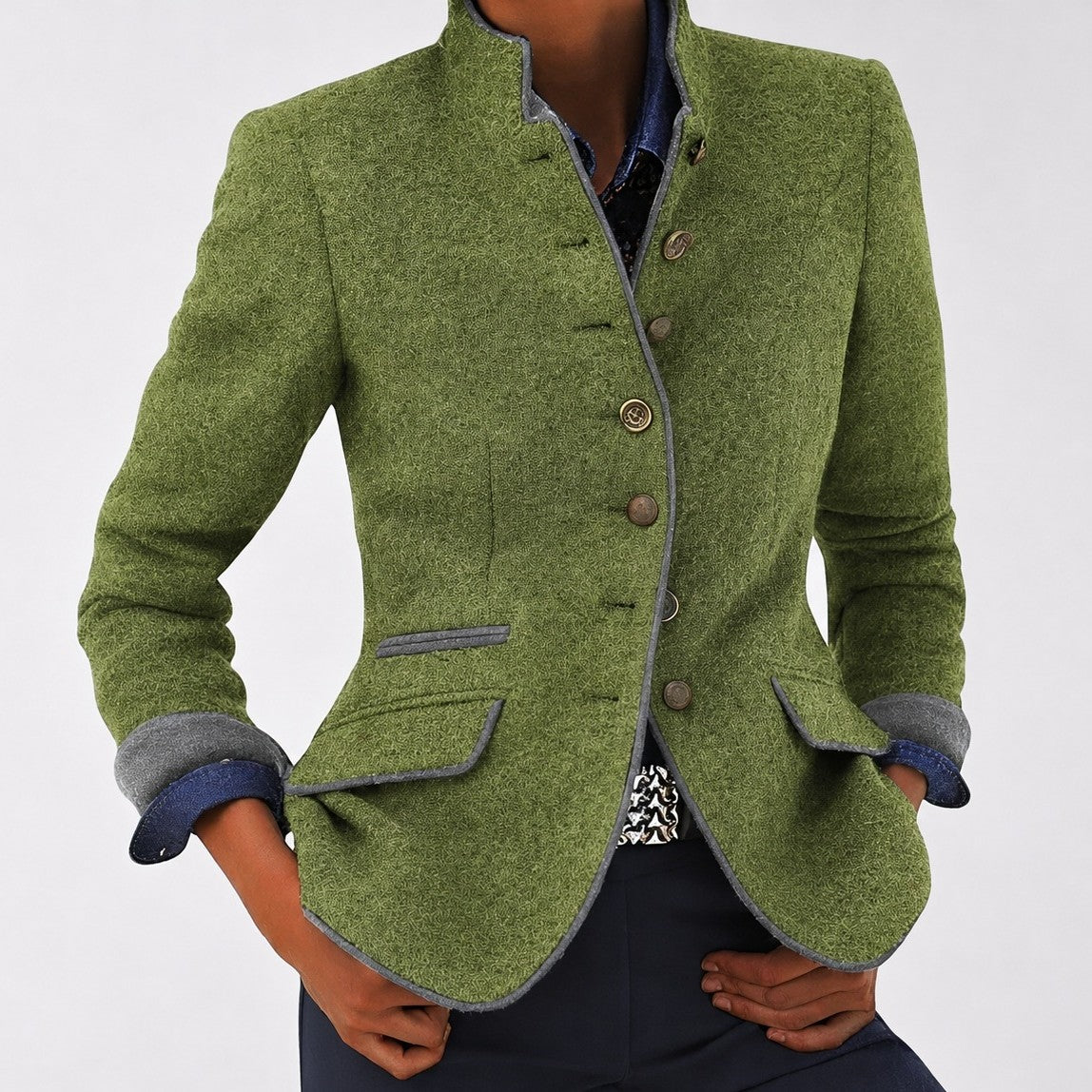 Kaelyn - Stilvolle Damenjacke mit Taschen