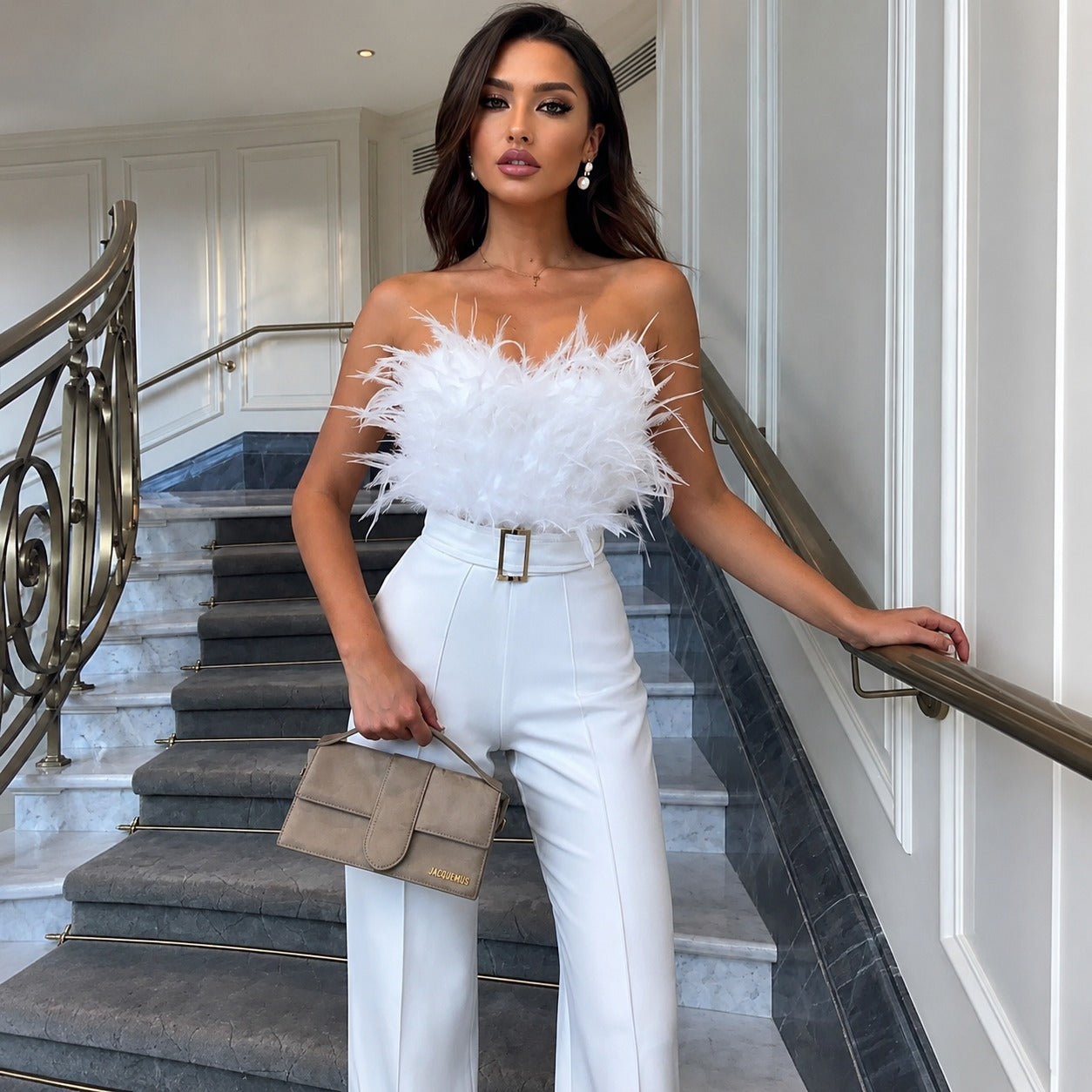Frola - Stilvoller Jumpsuit mit Bandeau-Oberteil