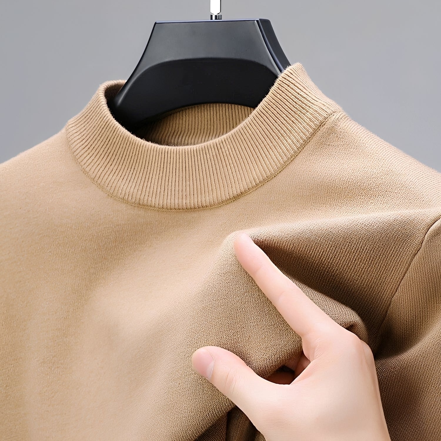 Giorgio - Komfortabler Herrenpullover mit flexiblem Saum