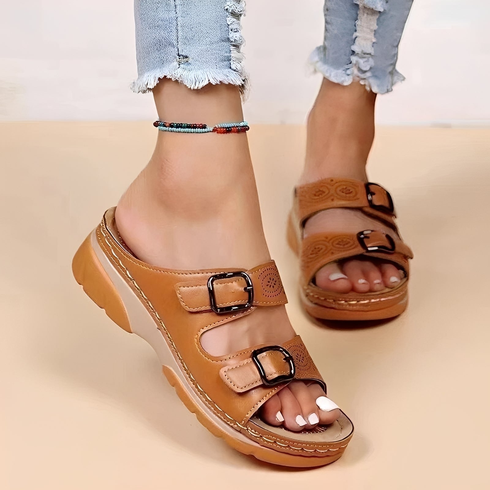Comfyflex - Sandalen mit doppelten Schnallen