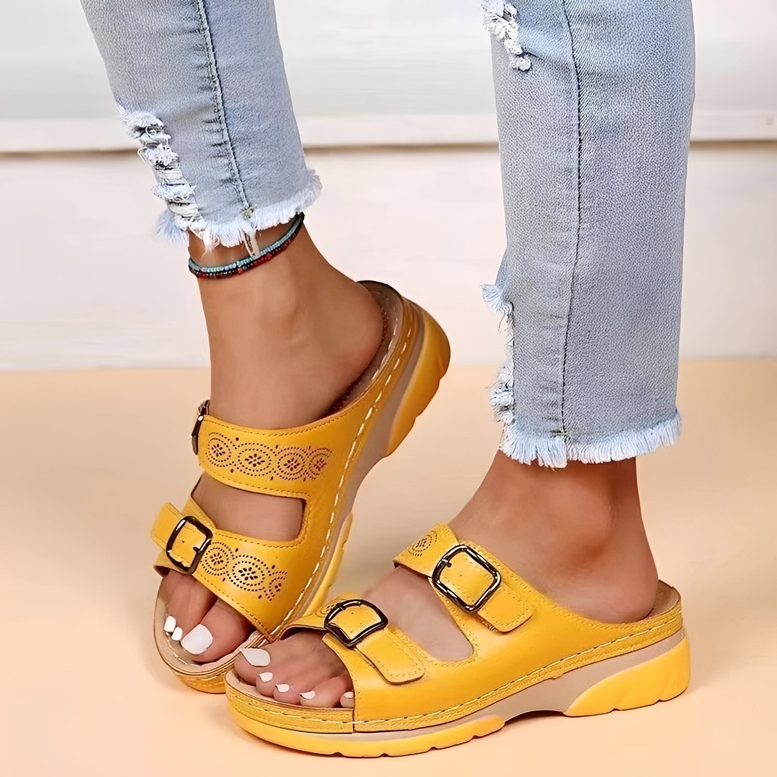 Comfyflex - Sandalen mit doppelten Schnallen