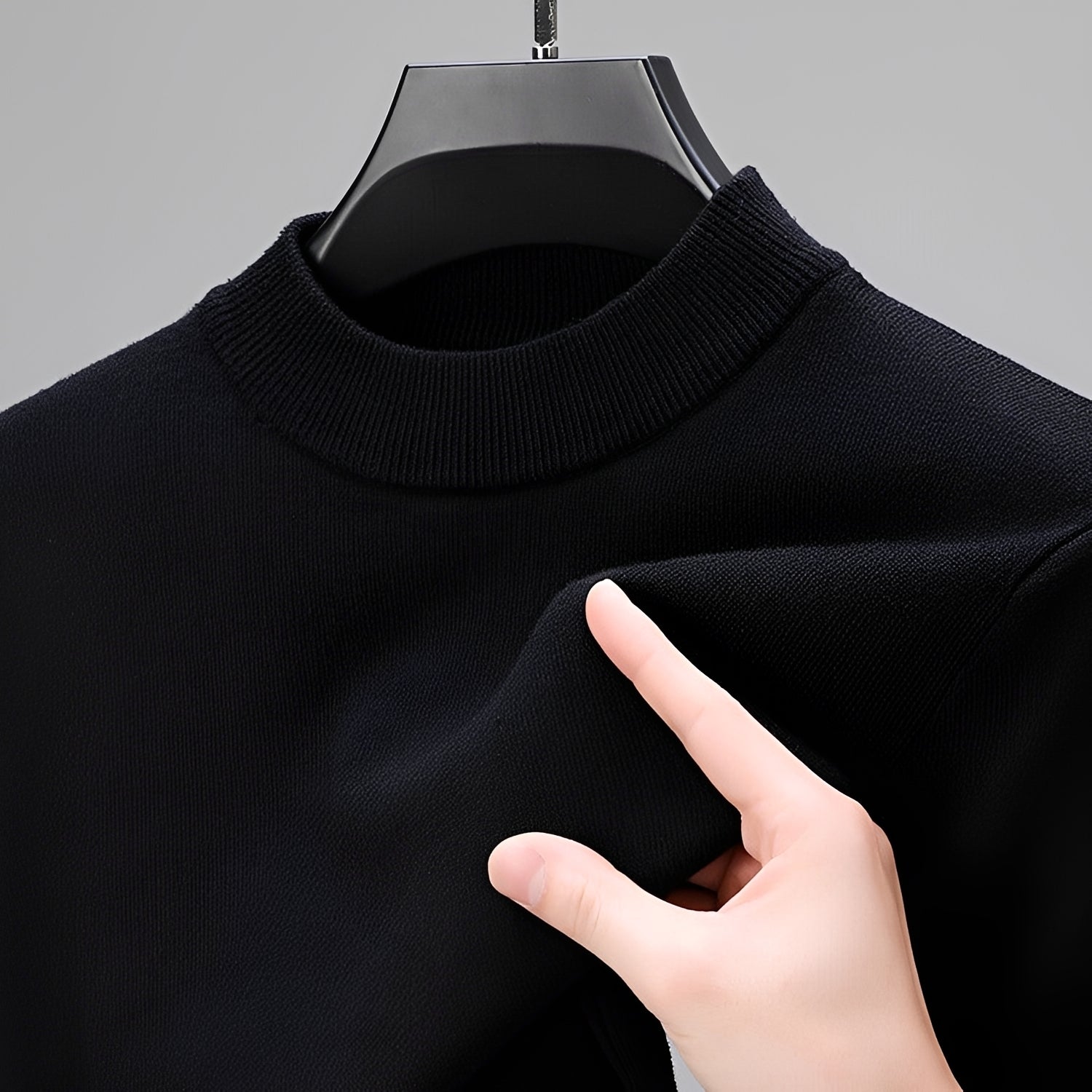 Giorgio - Komfortabler Herrenpullover mit flexiblem Saum