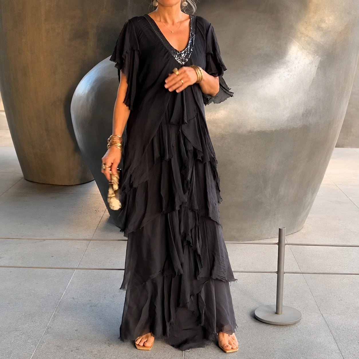 Riza - Elegantes Kleid mit Faltendetails