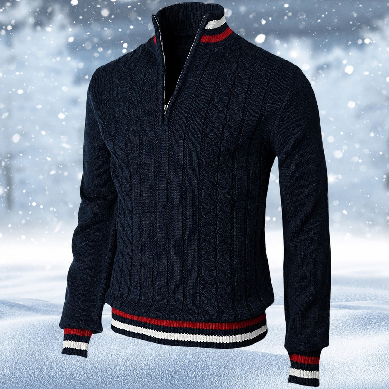 Ralph - Stilvoller Herrenpullover mit Zipper