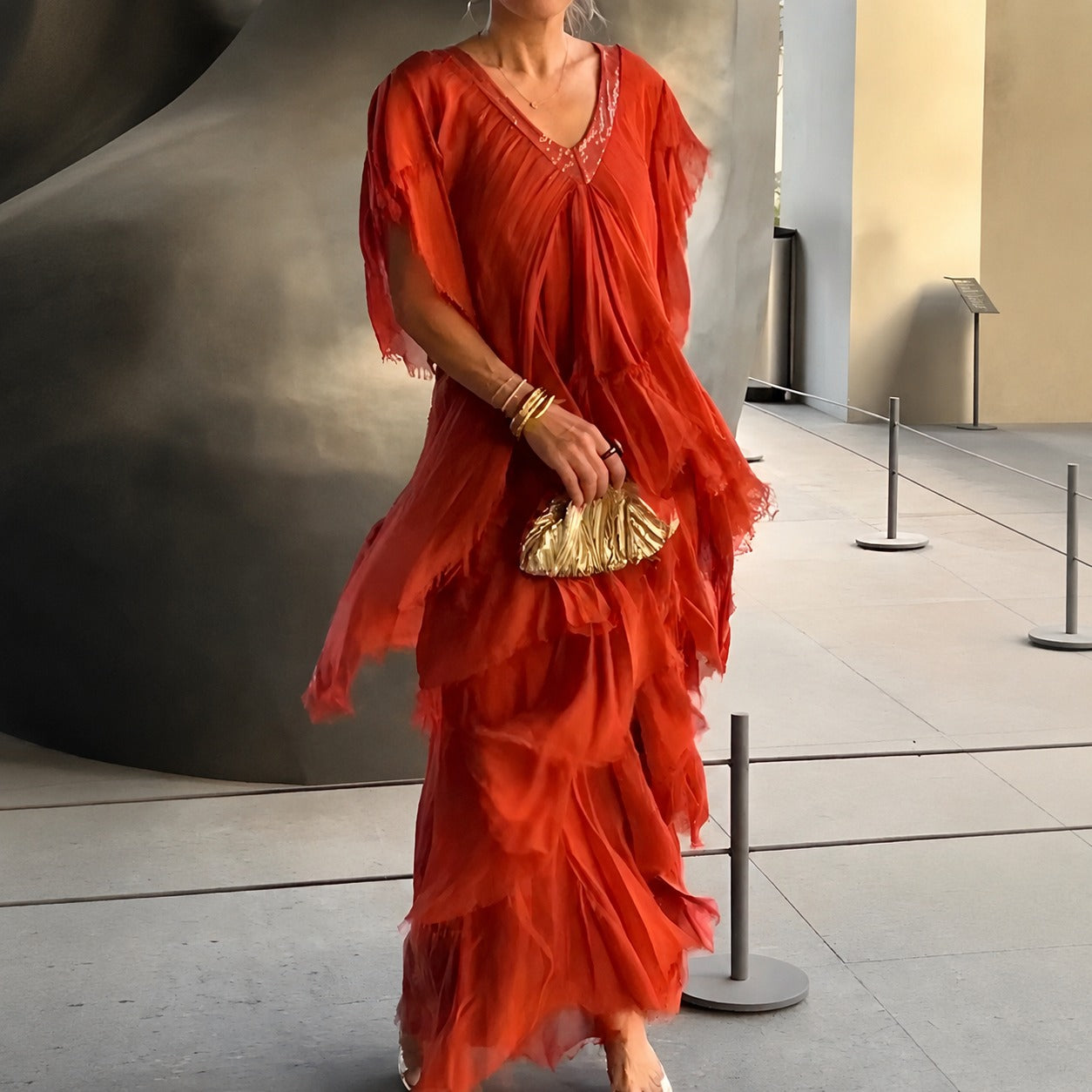 Riza - Elegantes Kleid mit Faltendetails