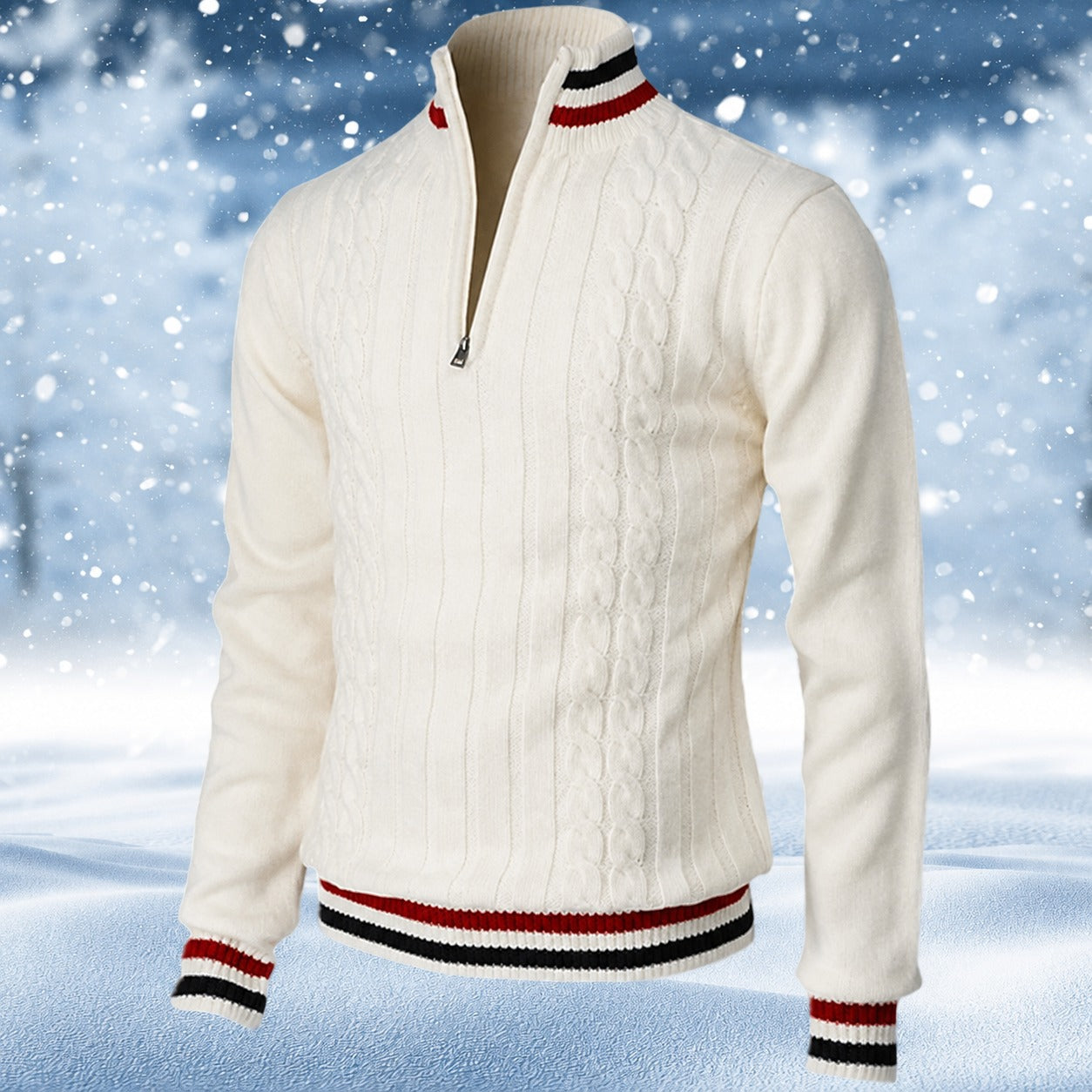 Ralph - Stilvoller Herrenpullover mit Zipper