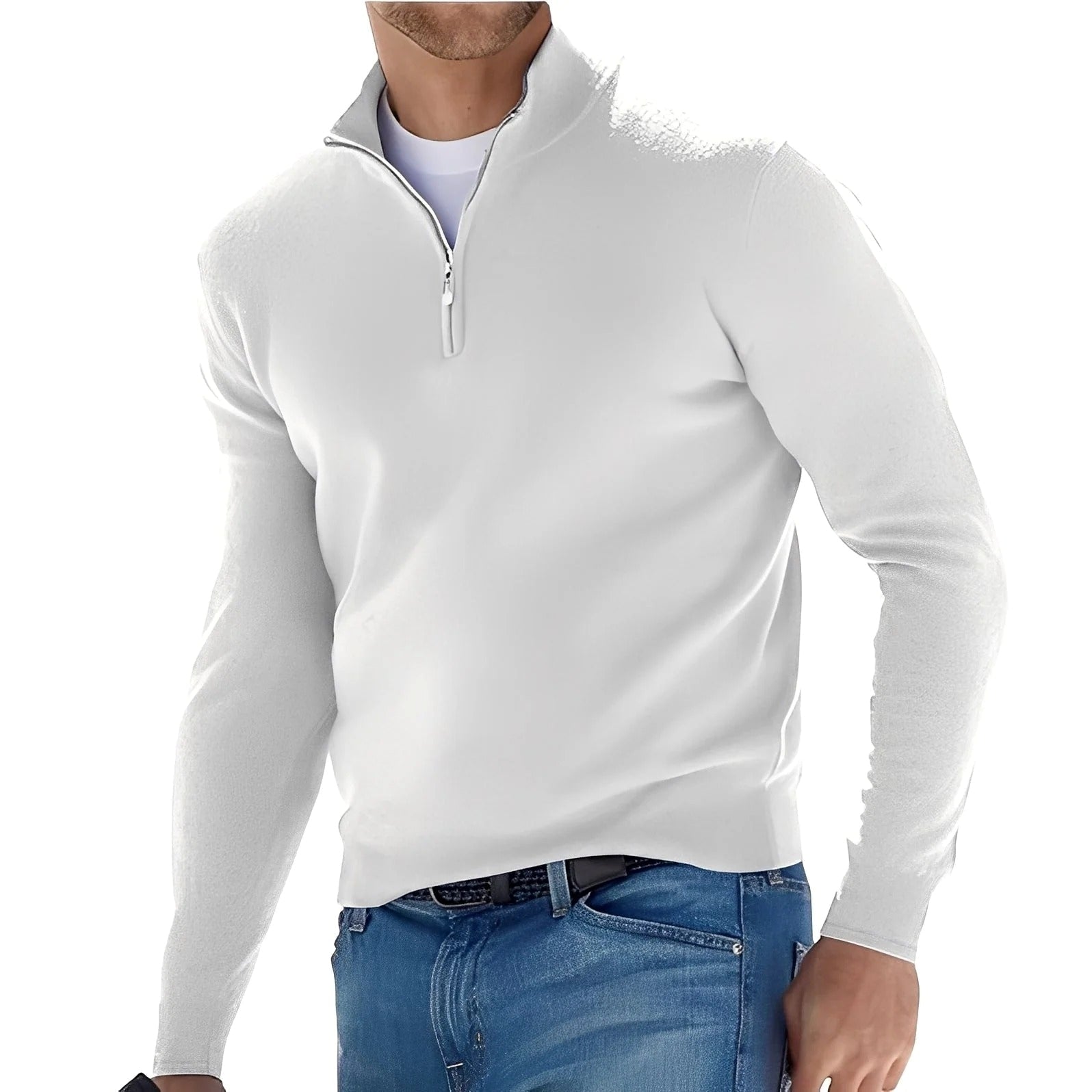 Ralph - Komfortabler Herrenpullover mit Reißverschluss