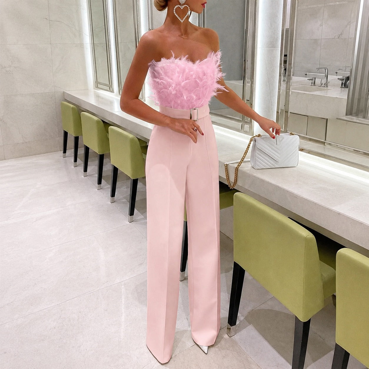 Frola - Stilvoller Jumpsuit mit Bandeau-Oberteil