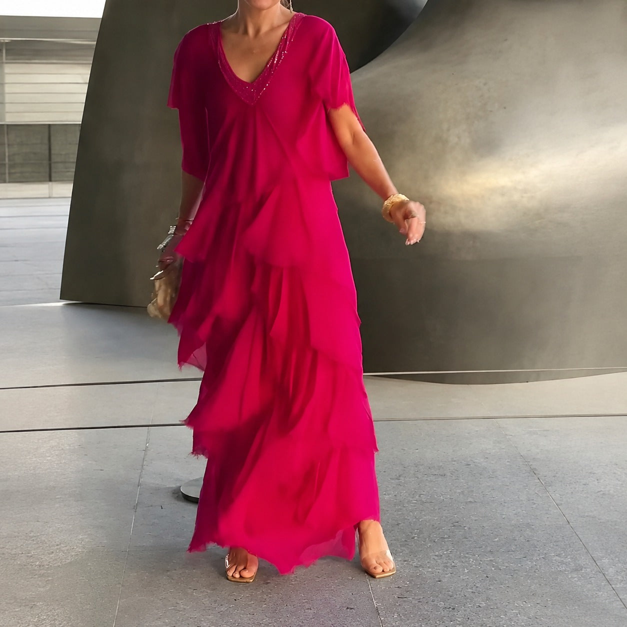 Riza - Elegantes Kleid mit Faltendetails