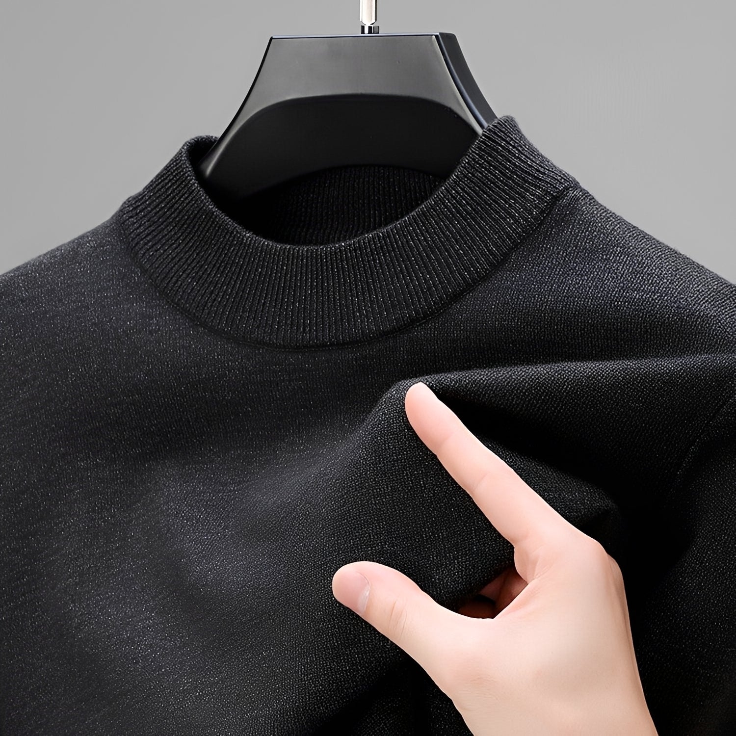 Giorgio - Komfortabler Herrenpullover mit flexiblem Saum