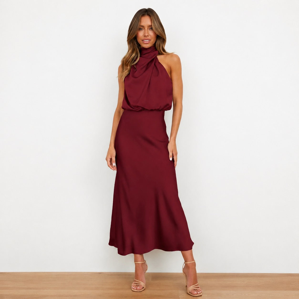 Hansel - Stilvolles Cocktail-Midikleid