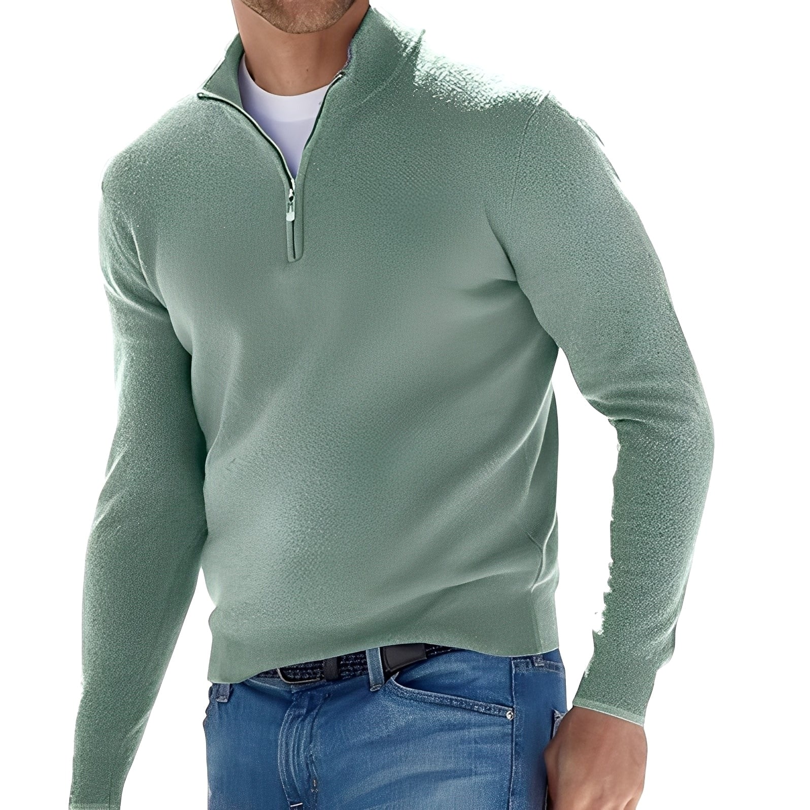 Ralph - Komfortabler Herrenpullover mit Reißverschluss