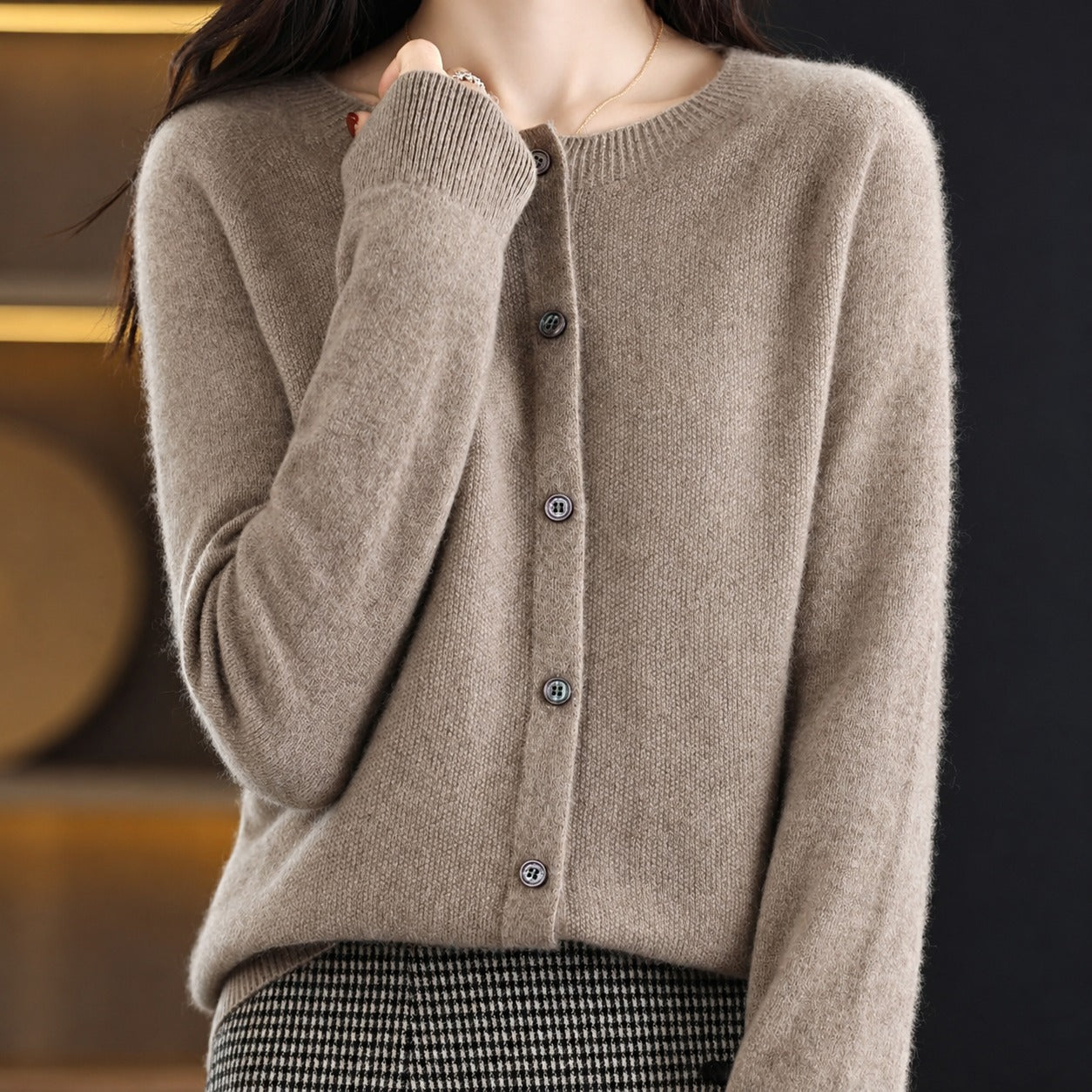 Ina - Eleganter Damenpullover mit Rundhalsausschnitt