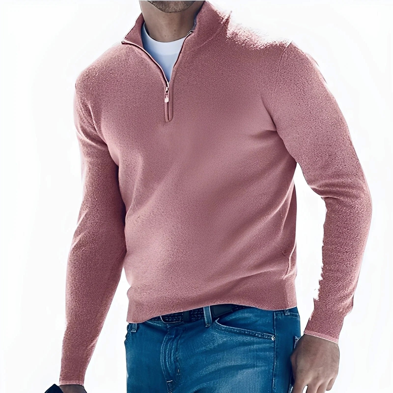 Ralph - Komfortabler Herrenpullover mit Reißverschluss