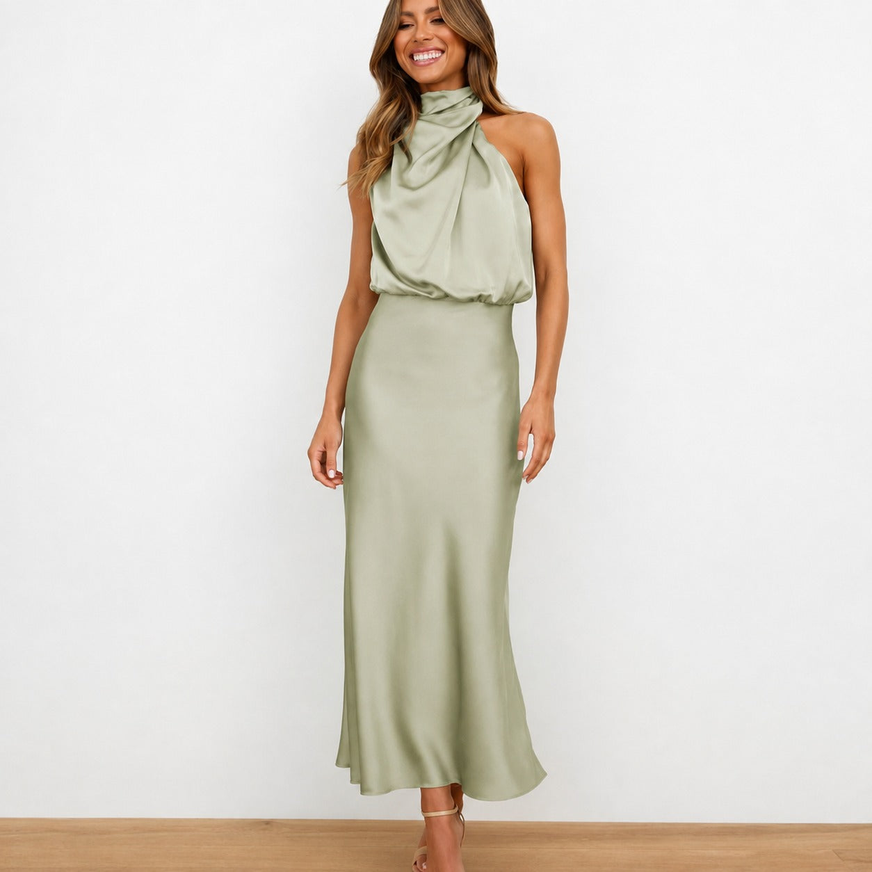 Hansel - Stilvolles Cocktail-Midikleid