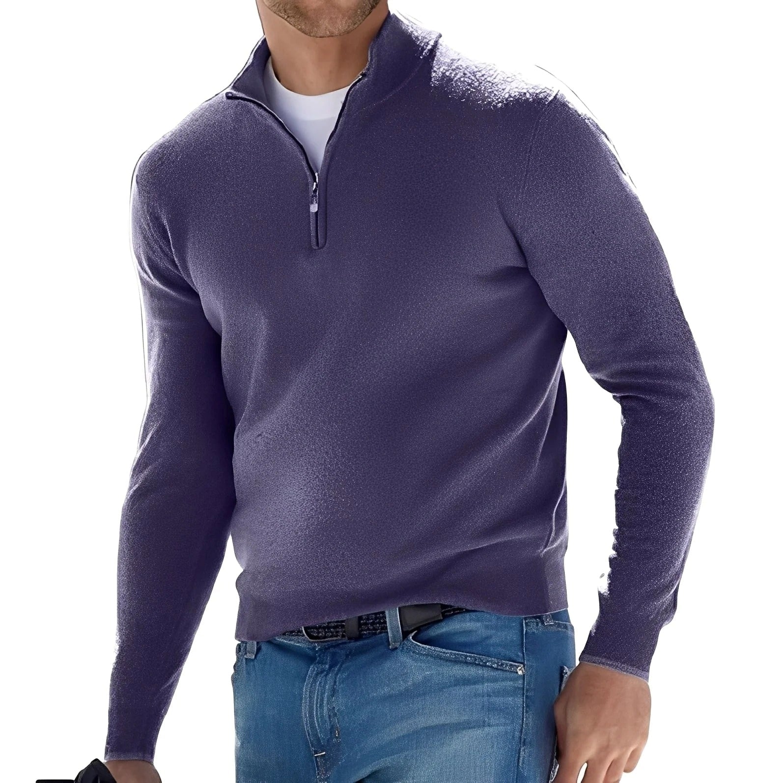 Ralph - Komfortabler Herrenpullover mit Reißverschluss