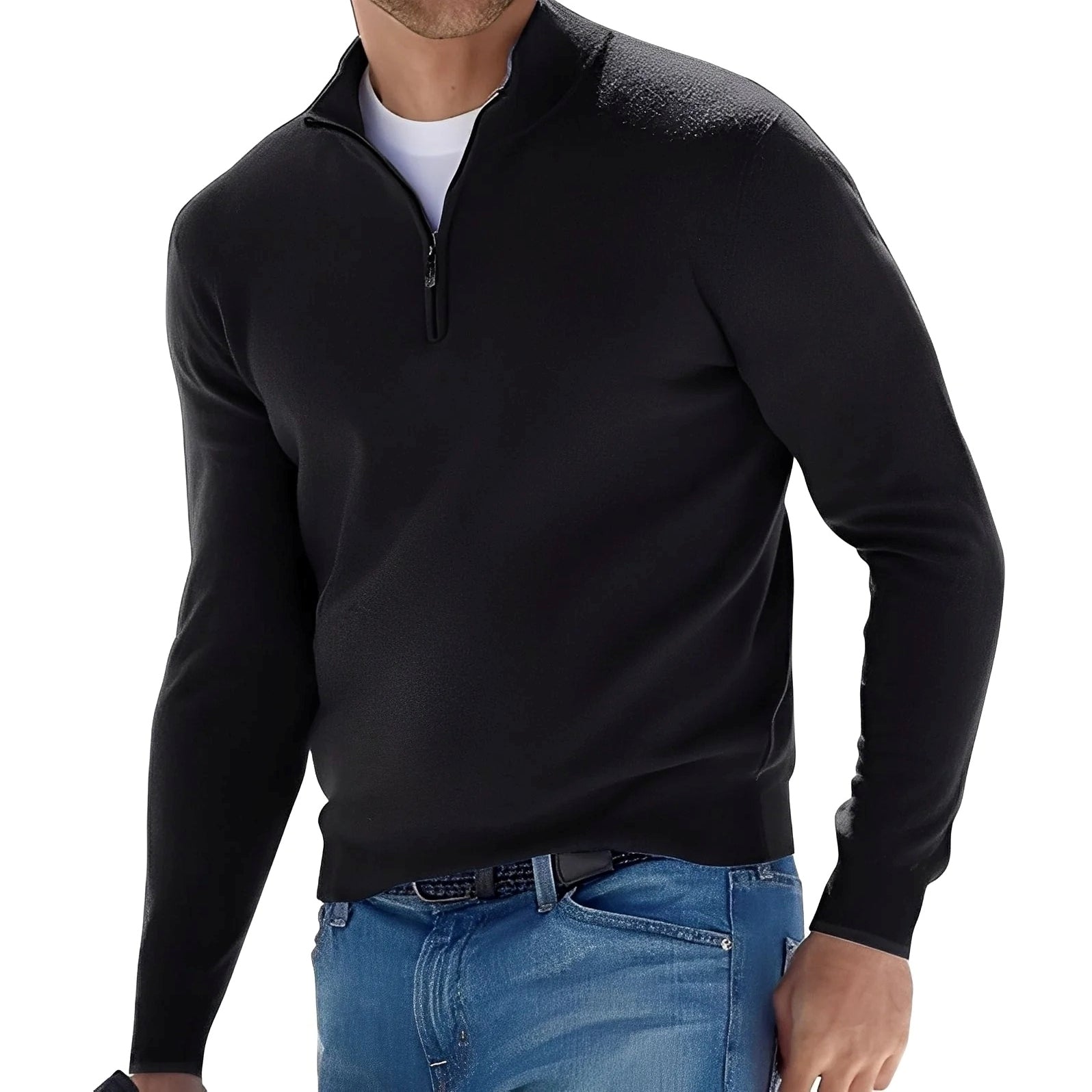 Ralph - Komfortabler Herrenpullover mit Reißverschluss