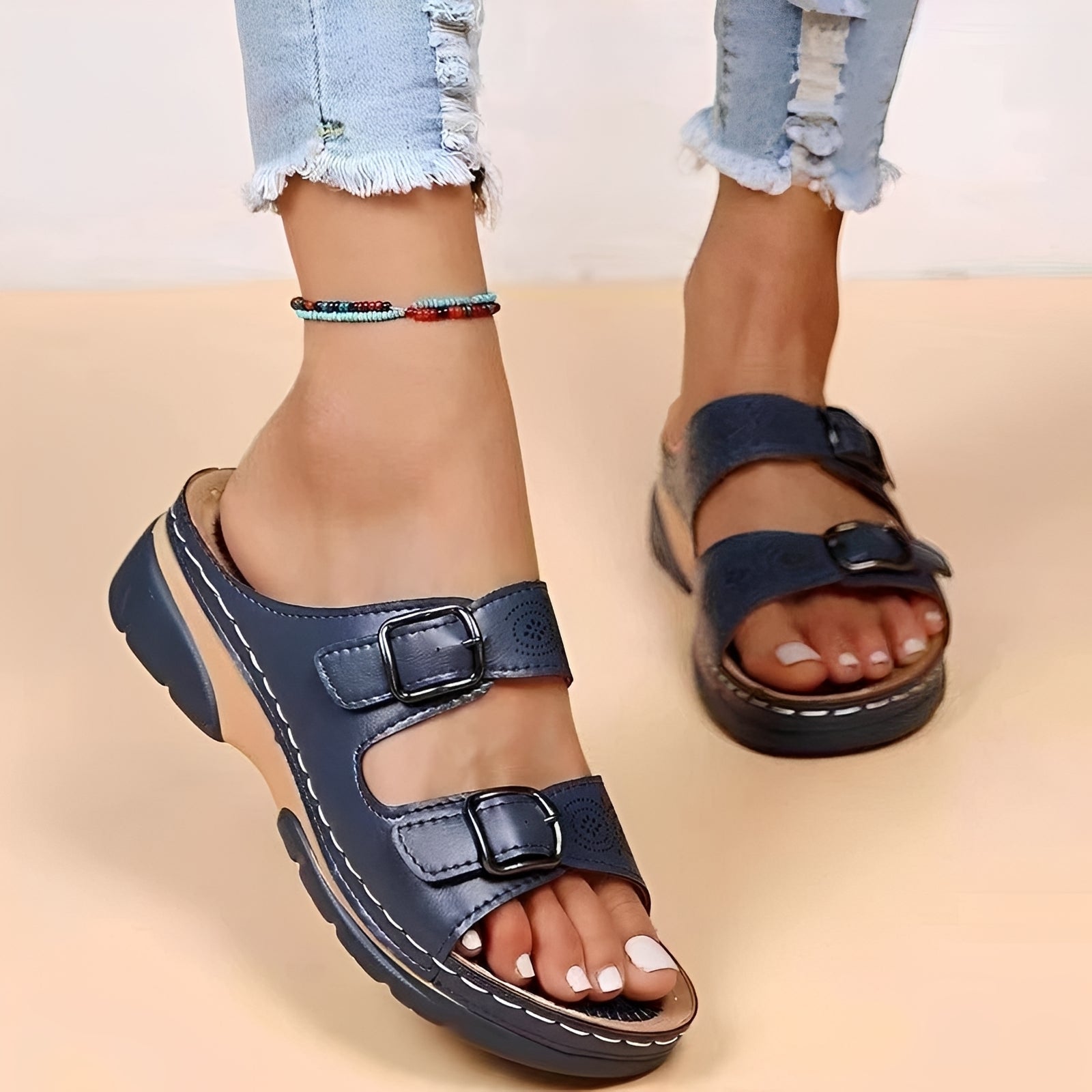 Comfyflex - Sandalen mit doppelten Schnallen
