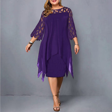 Annika – Kleid mit ausgeschnittenen Ärmeln und femininer Passform