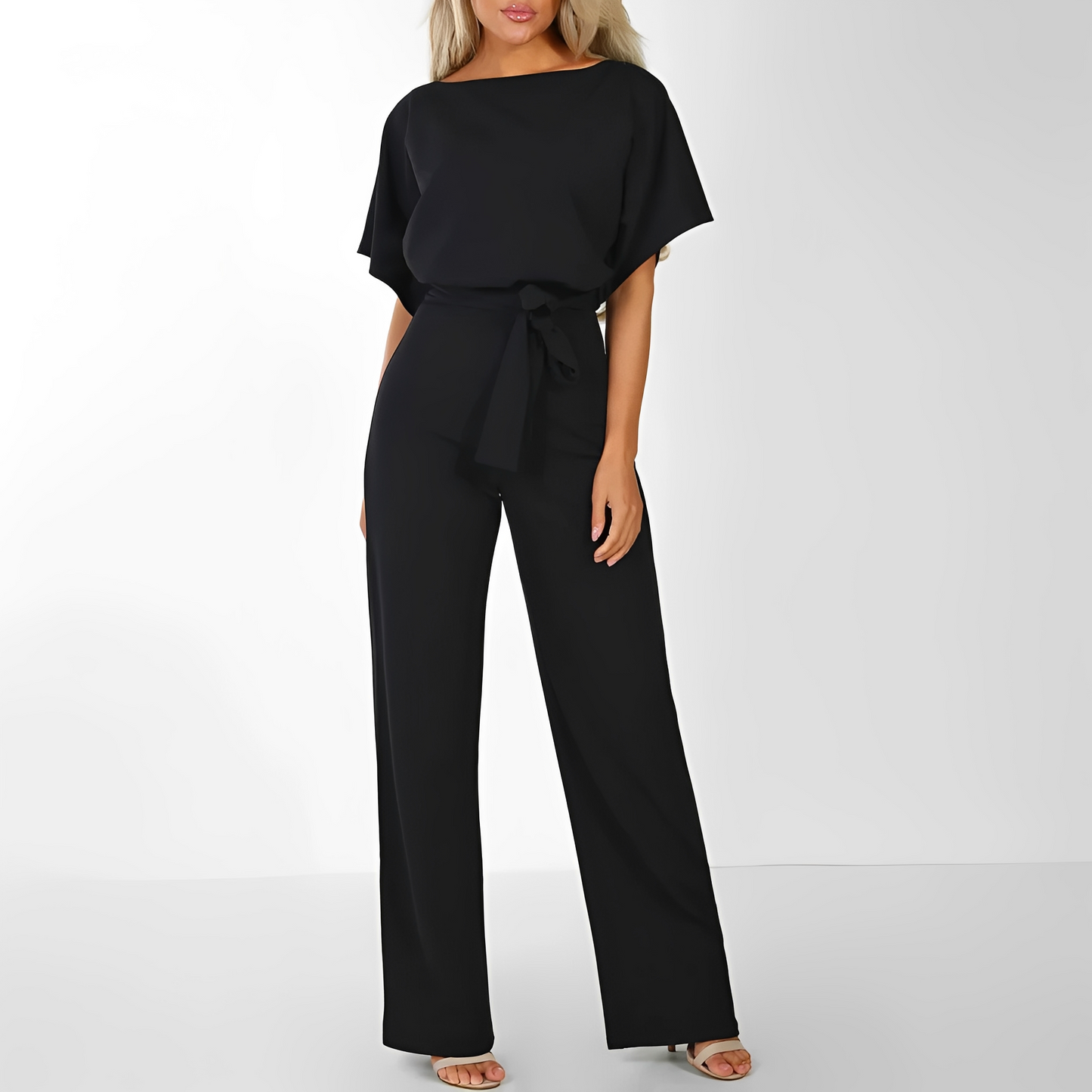 Alaylla - Eleganter Overall mit Gürtel für Damen Set