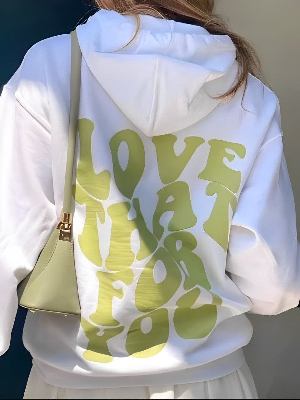 Daria – Gemusterter Baumwoll-Hoodie