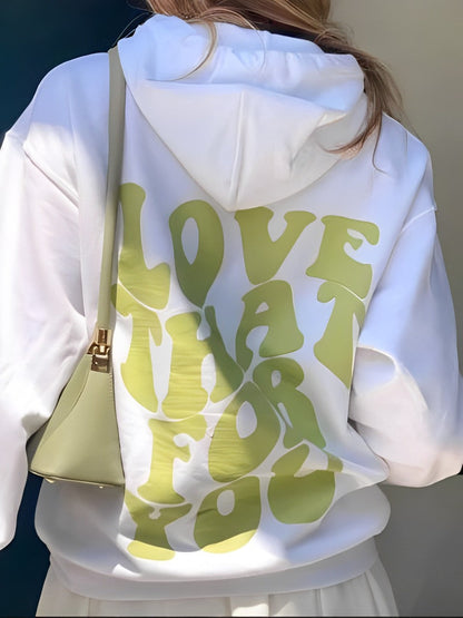 Daria – Gemusterter Baumwoll-Hoodie