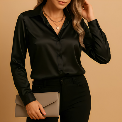 Alesia - Elegante Bluse mit langen Ärmeln für Damen