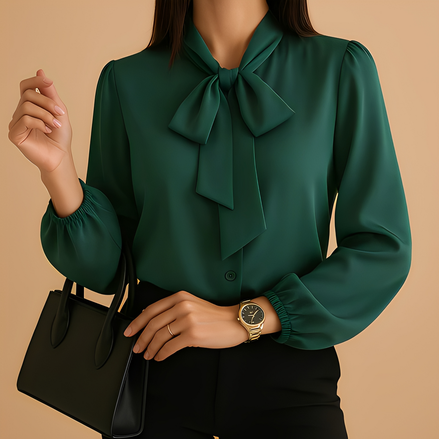 Blainne - Elegante Bluse mit Schleife für Damen