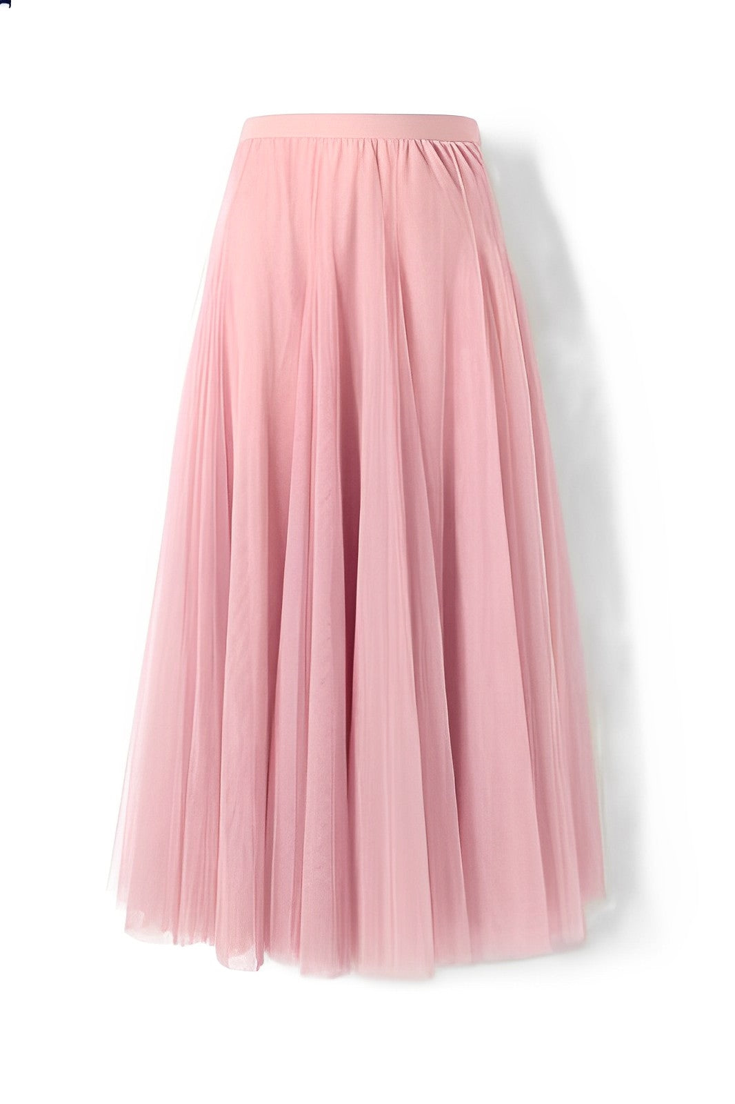 Maleah – Gefalteter Midirock aus Netzstoff