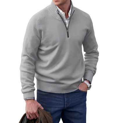 Gabriel - Men's Cashmere Sweater with Zipper