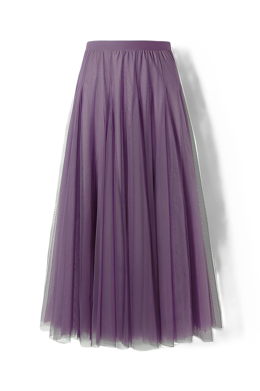 Maleah – Gefalteter Midirock aus Netzstoff