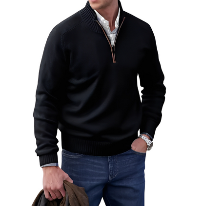 Gabriel - Men's Cashmere Sweater with Zipper