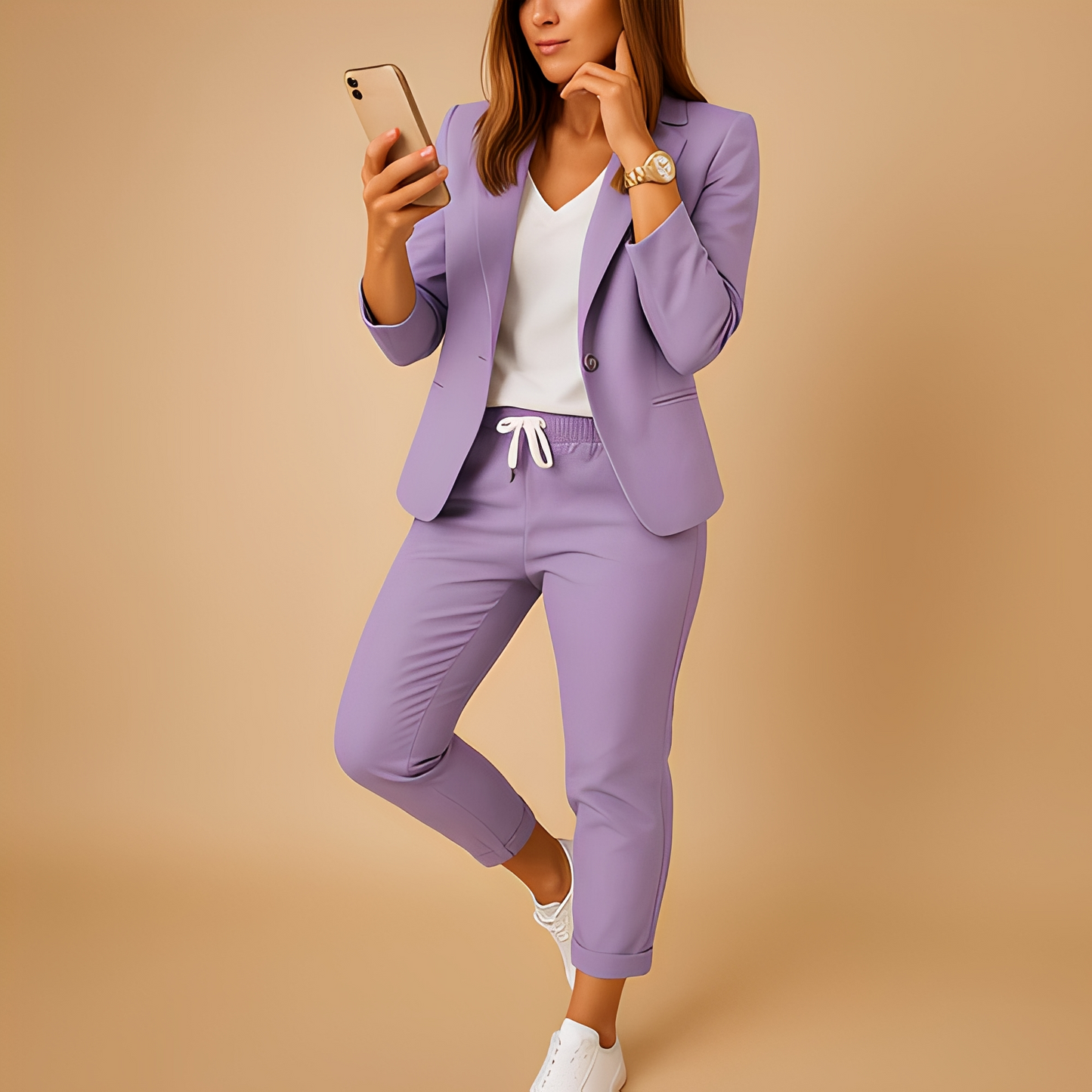 Aletha - Anzug Blazer und Hose nach Maß für Frauen