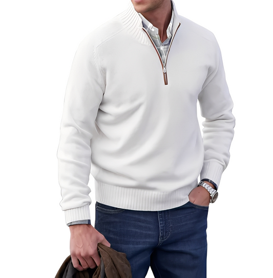 Gabriel - Men's Cashmere Sweater with Zipper