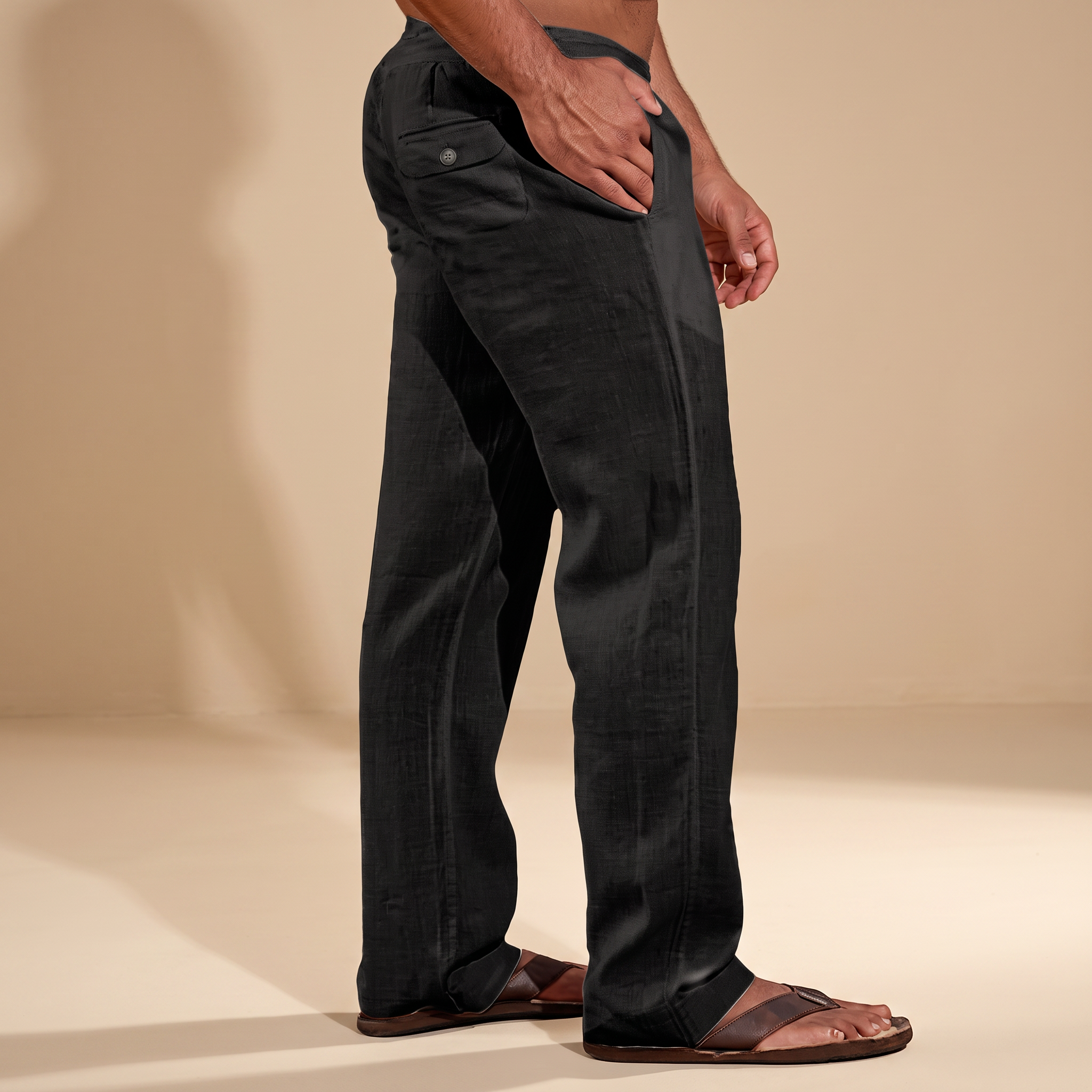 Elias - Weit geschnittene, gerade Hose